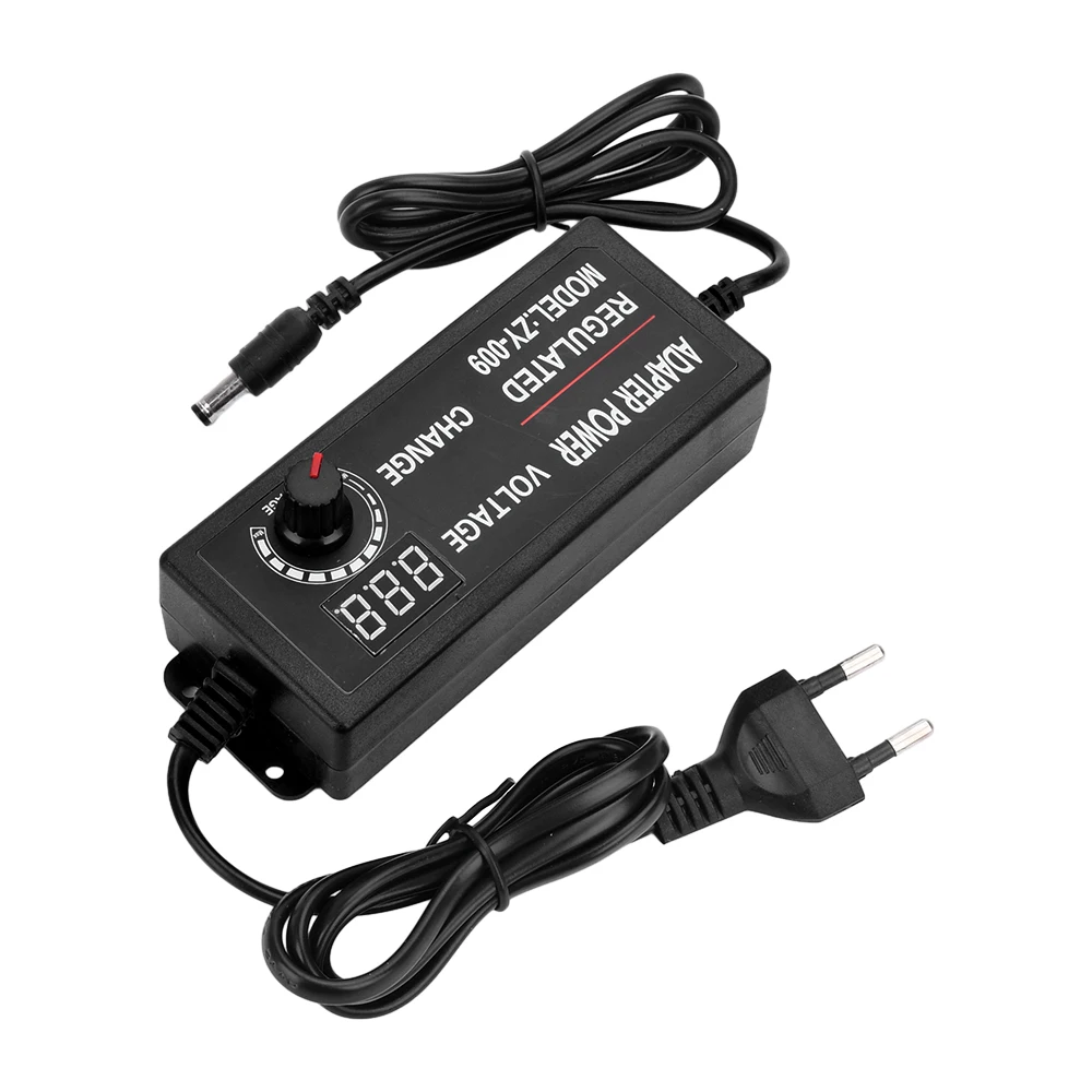 AC100-240V to DC 3V 5V 6V 9V 12V 15V 18V 24V 3A 5A Adjustable Power Supply Adapter High Power Display Switching Power Supply