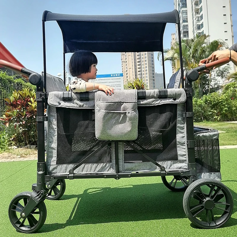 2 or 4 Seats trolleys carts foldable kids stroller wagon bicycle/portable folding cheap baby wagon stroller for sale