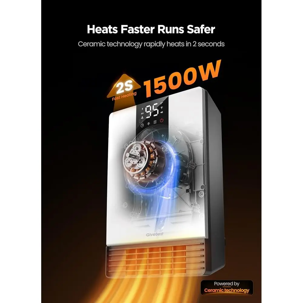 Smart heater control via mobile app