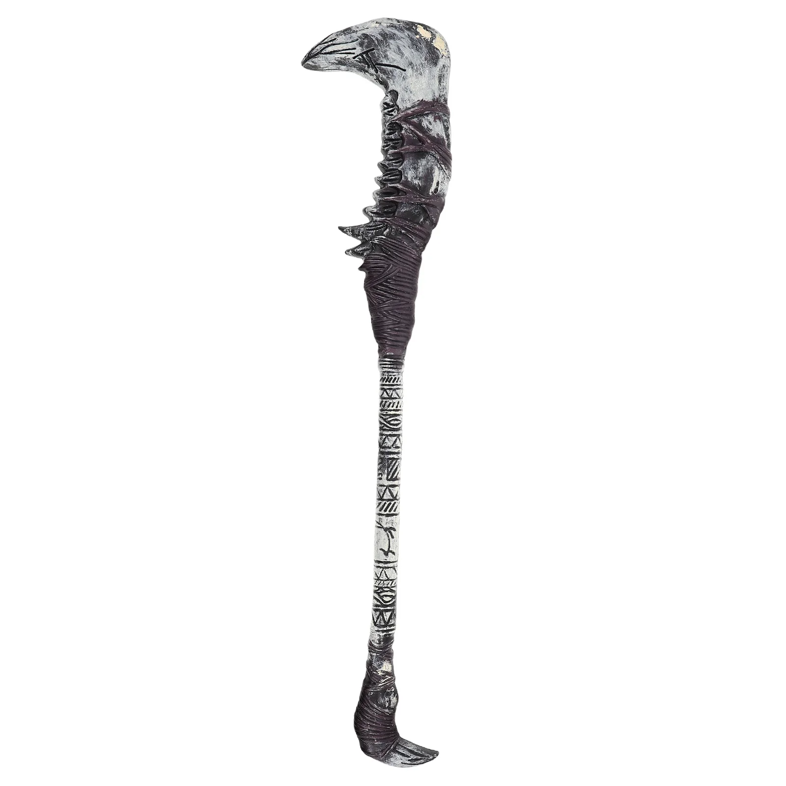 Accesorio de plástico ligero Jagged Grim Reaper Scythe, accesorio de disfraz de Halloween, suministros para fiestas de terror, niños y adultos