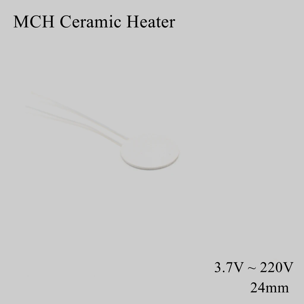 

Round 24mm 12V 110V 220V MCH High Temperature Ceramic Heater Circle Alumina Electric Heating Board Plate Band HTCC Metal Dry