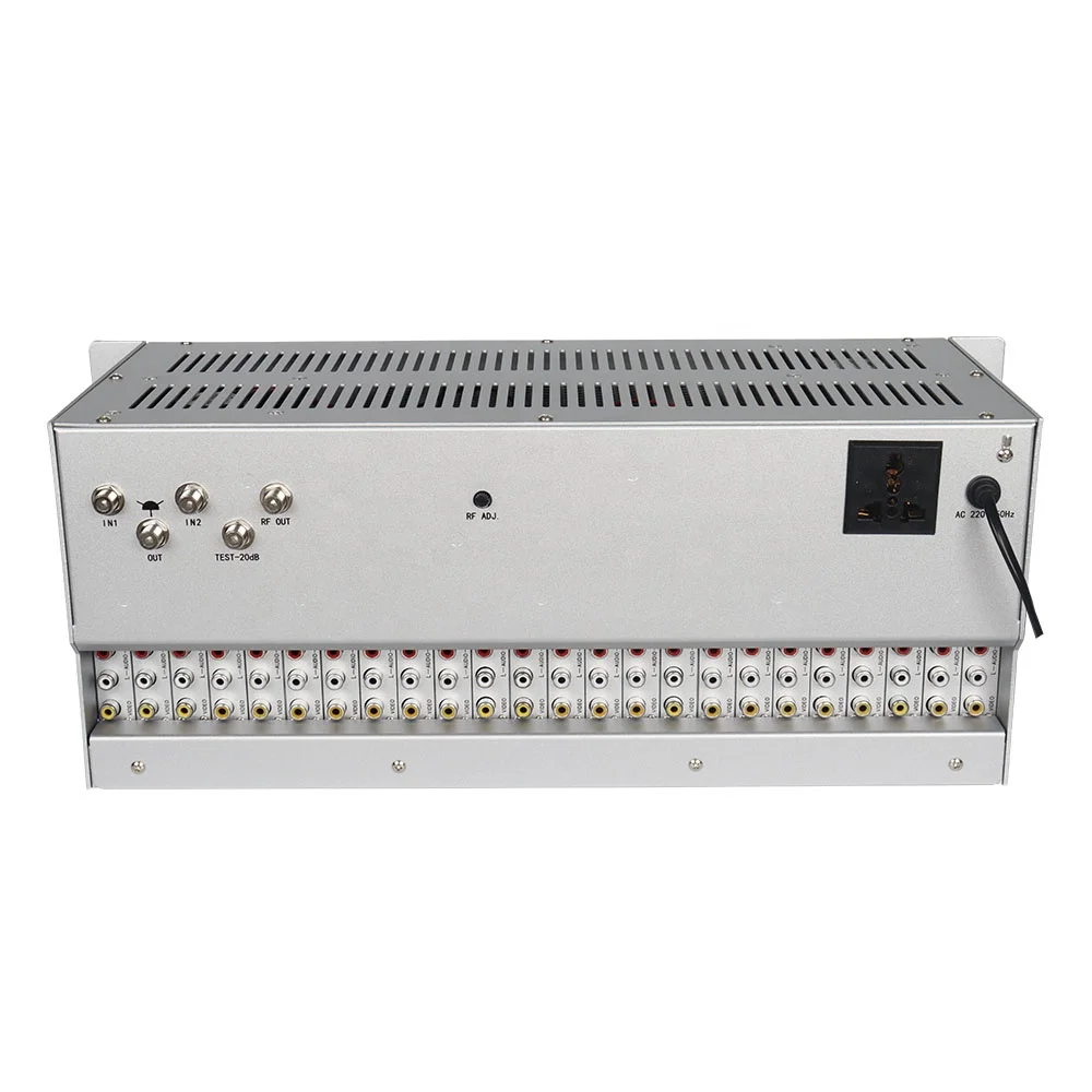 CATV Modulator 24 Channels  PAL B/G D/K, NTSC, SECAM  Modulator CATV 24 in 1 Catv Analog Modulator