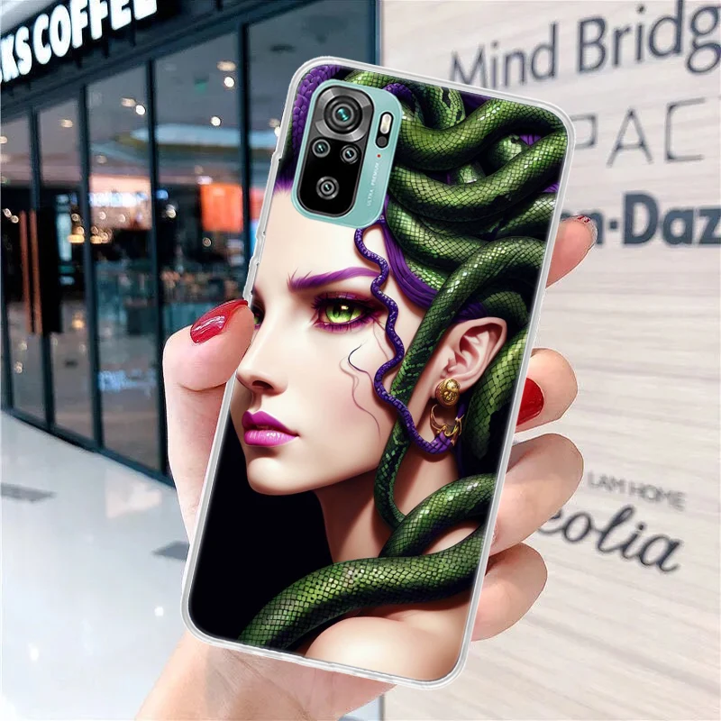 Medusa Greek Mythology Soft Phone Case for Xiaomi Redmi 12 12C 9 9A 9C 9T 10 10A 10C 8 8A 7 7A 6 6A K20 Pro K40 Cover Coque