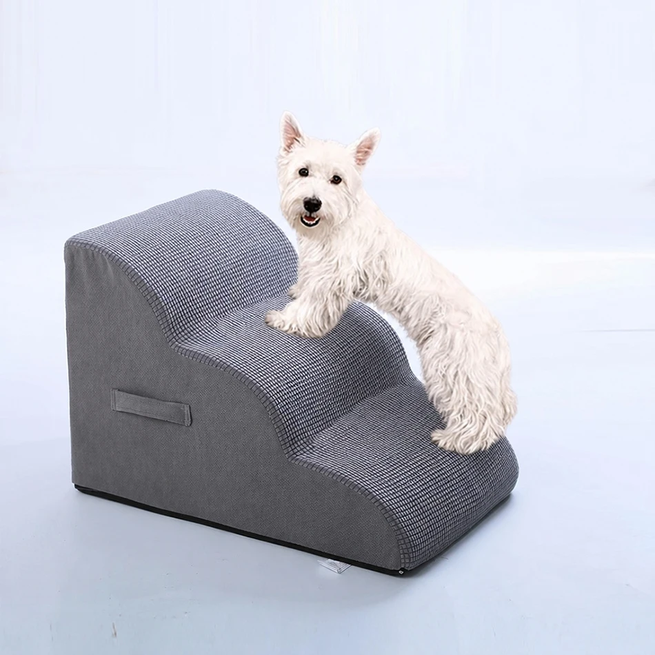 3 Steps Stairs Dog Ramp Pet Cat Dog Ladder Climbing Ramp Steps for Older Dogs With Joint Pain Ramp for Dogs