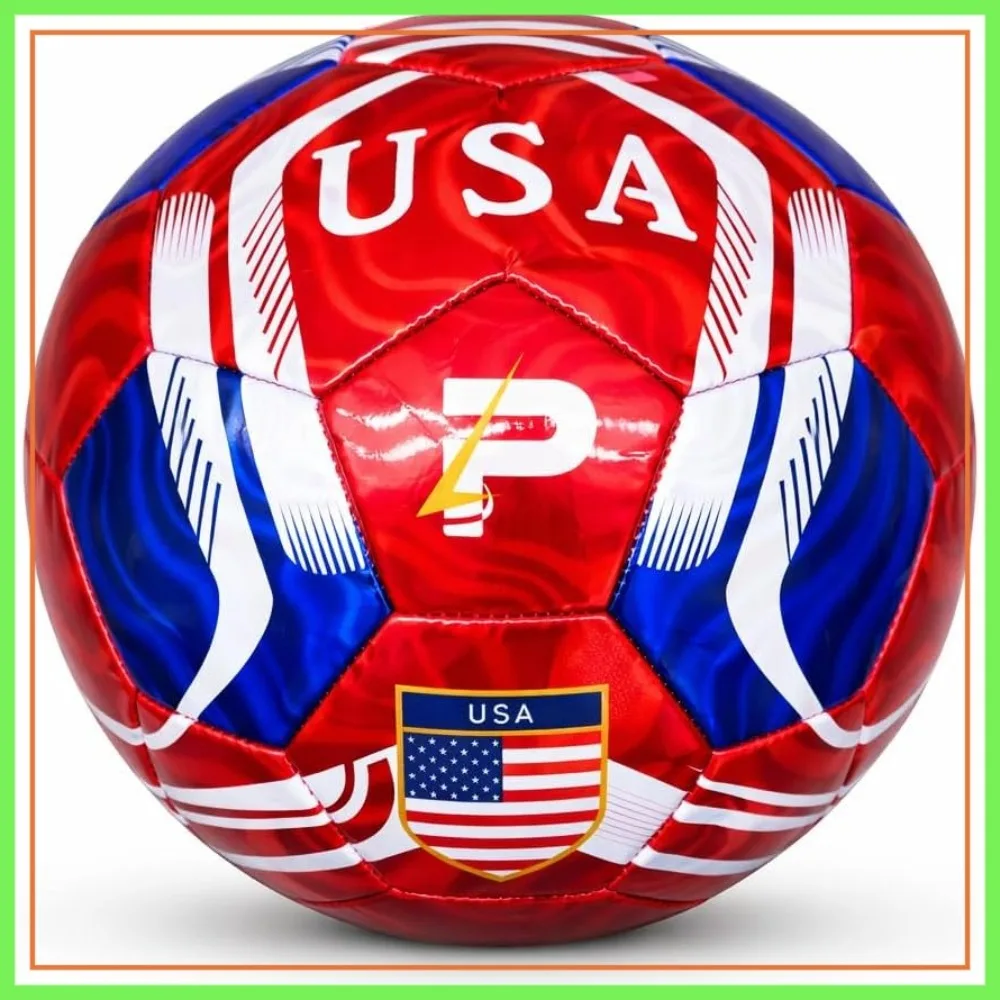

Training Soccer Ball, World Edition, Size 2-5, Metallic Finish, Deflated