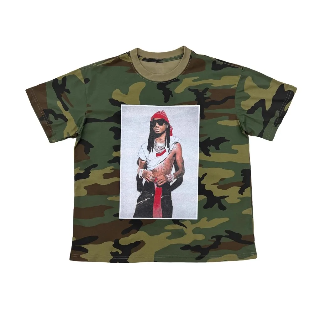 

Новое поступление, мужские камуфляжные футболки Playboi Carti Poster Tour, футболка в стиле хип-хоп, скейтборд, уличные хлопковые футболки, футболка, размер США E93
