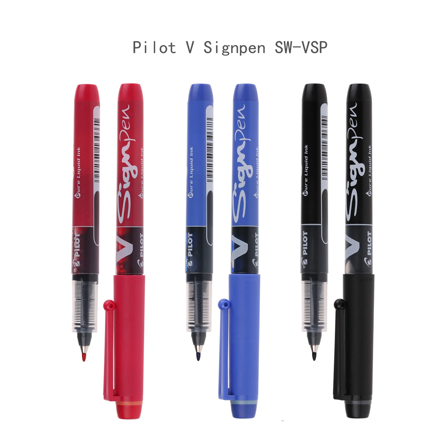 12 Pcs/Box PILOT V-sign Pen SW-VSP Large Capacity Water Pen Sketching Design Hand Painted 1.0mm Office Accessories Stationery