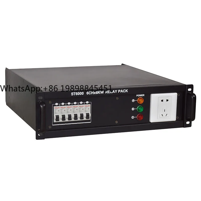 الصينية إمدادات 6-way 6KW إمدادات الطاقة من خلال صندوق توزيع الطاقة المحمولة لمرحلة صندوق الطاقة ضوء المرحلة