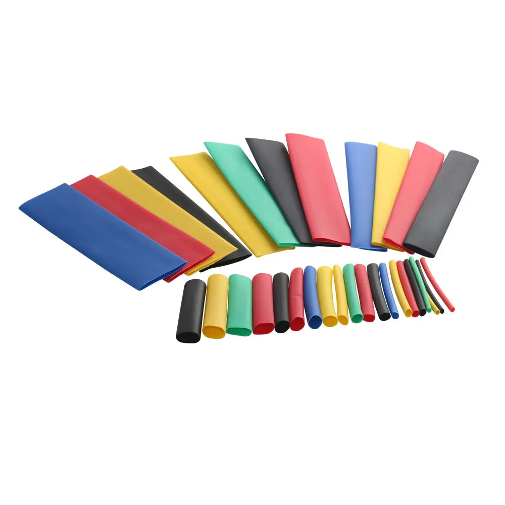 Комплект термоусадочных трубок Термостойкая трубка Обмотка термоусадочной проволоки Электрическое соединение Кабель Изоляционная защита с рукавами