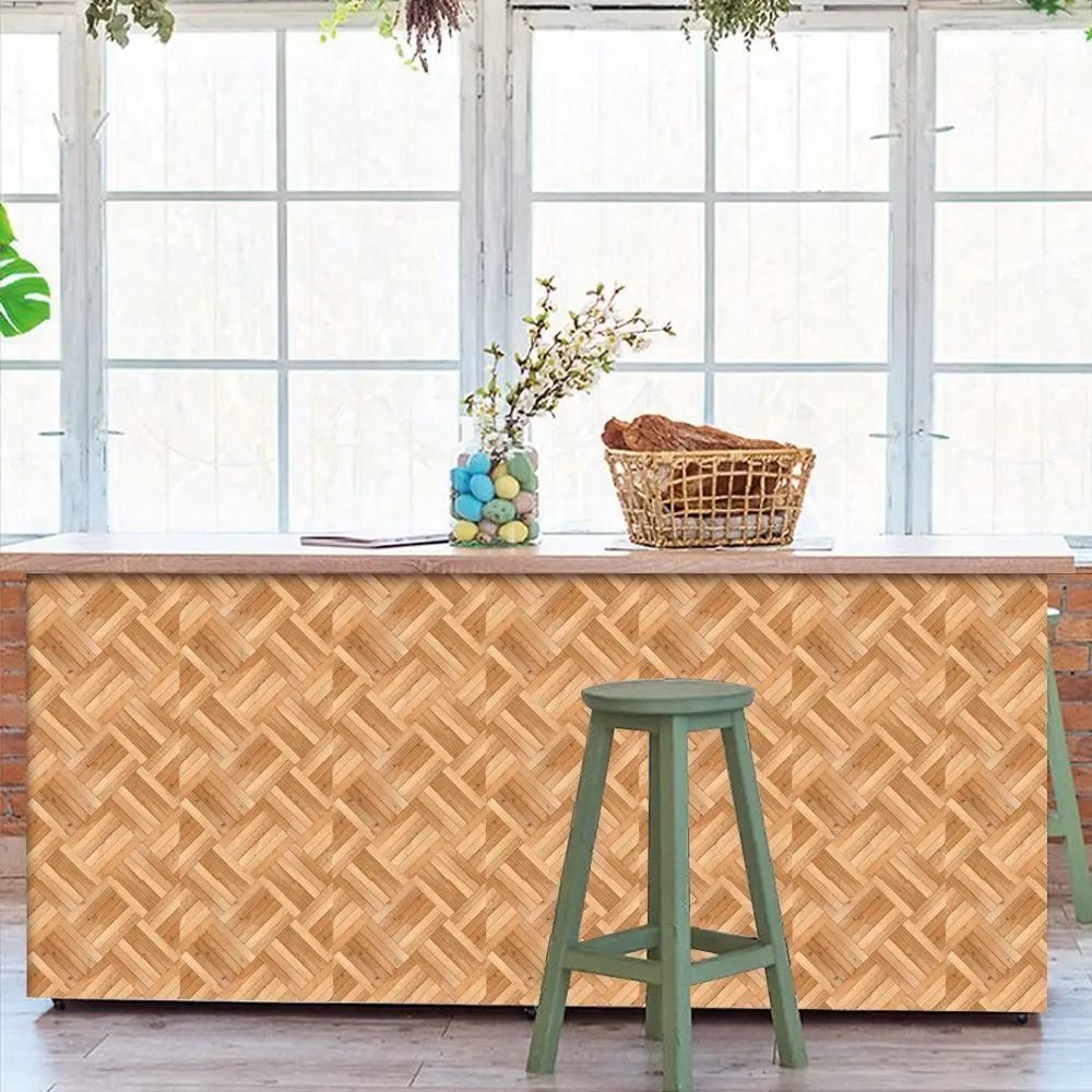 วอลเปเปอร์ติดผนังลายไม้สำหรับบ้านตุ๊กตา ลายไม้เทียม ปูพื้นลายไม้เทียม สติ๊กเกอร์ติดผนังบ้านตุ๊กตา DIY ทำจาก PVC