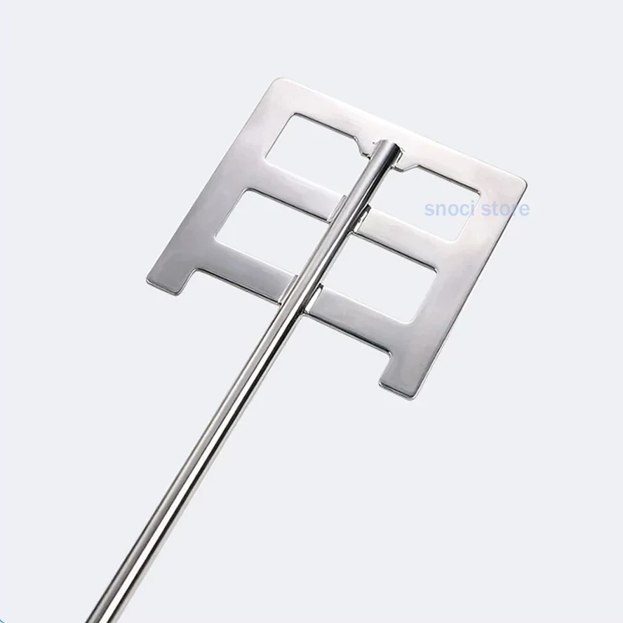 304 Stainless Steel Stirring Blade Square Stir Paddle with Rod Lab Dispersion Anchor Paddle  for Mixer Laboratory Equipment,1Pcs