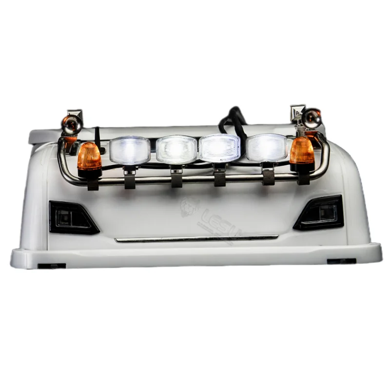 

LED Headlights Dome Light for 1/14 Tamiya RC Truck Scania 770s R620 R470 Trailer Tractor LESU Degree Parts