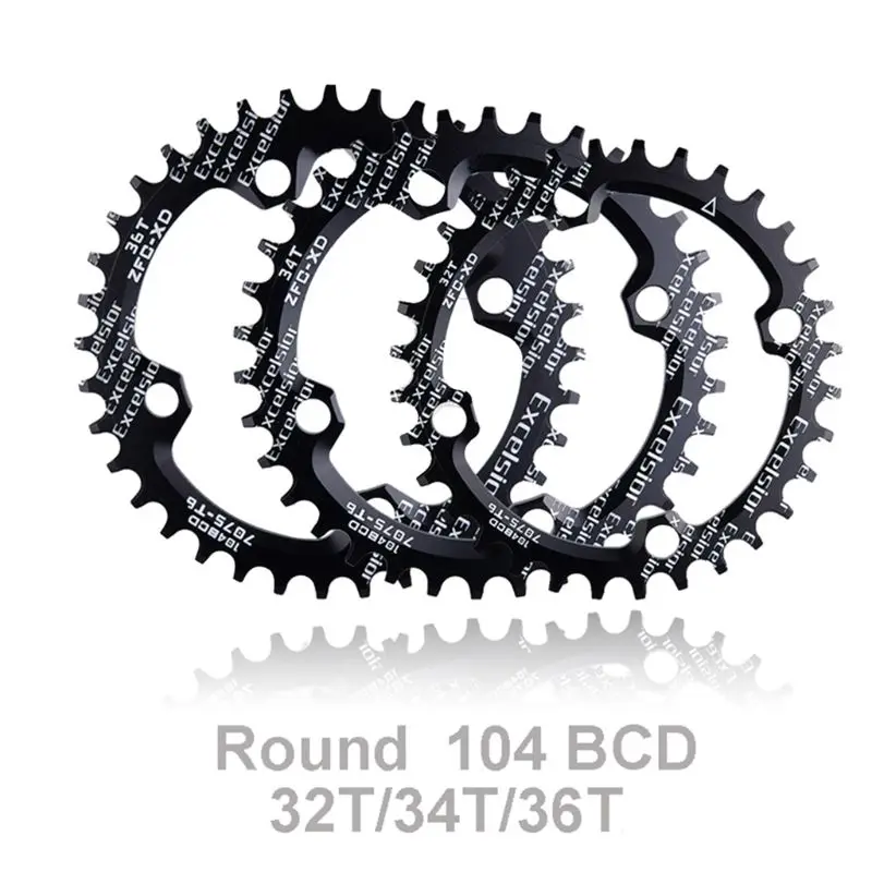 104BCD 32T 34T 36T Positive and Negative Tooth Change Sprocket Wheel Single Speed Disc