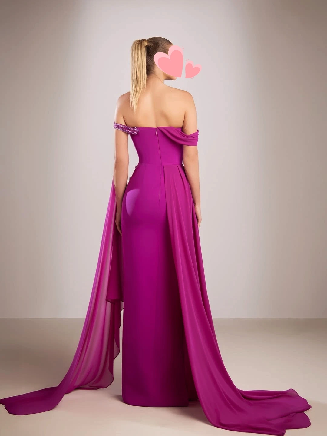 أخرى Shore أنيقة خمر الحلو روز الأحمر كريستال الخرز الشيفون تخصيص مناسبة رسمية حفلة موسيقية فستان سهرة رداء حفلات