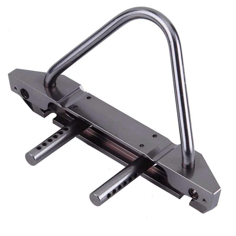 A04F-10X RC voiture pare-chocs avant en métal modèle RC pièces pour Axial SCX10 Jeep Wrangler 1/10 télécommande chenille CNC usiné