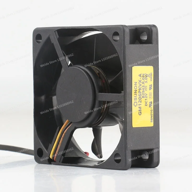 

Original built-in SUNON GM1206PKVX-A 6CM 60X60X20MM 6020 5V 24V 48V DC 12V 3.0W 3-pin cooling fan