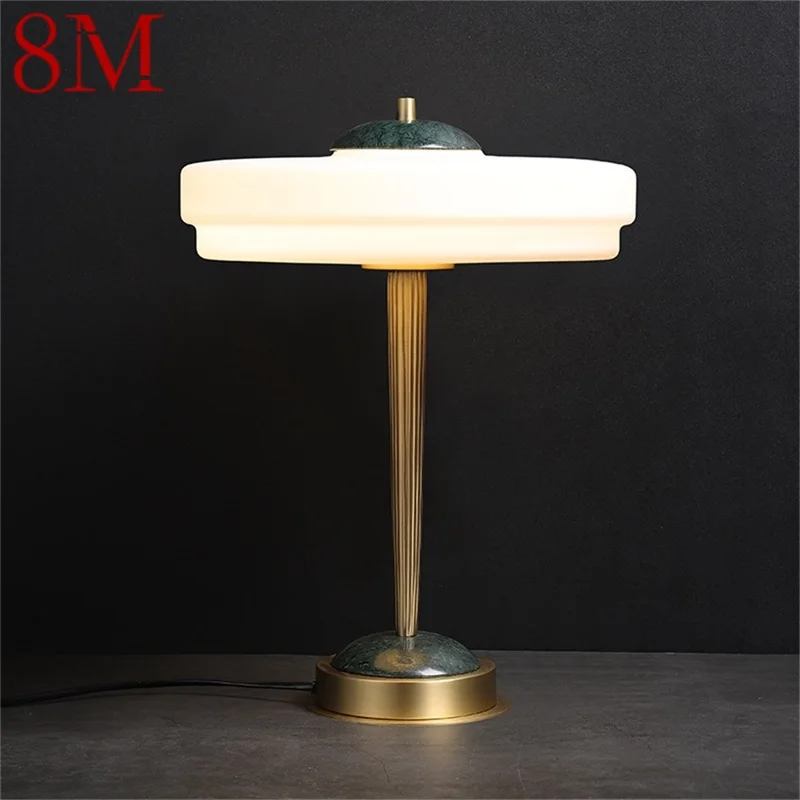 8M Contemporary Table Lamp Luxury Marble Desk Light LED Home Decorative Bedside Bedroom Parlor
