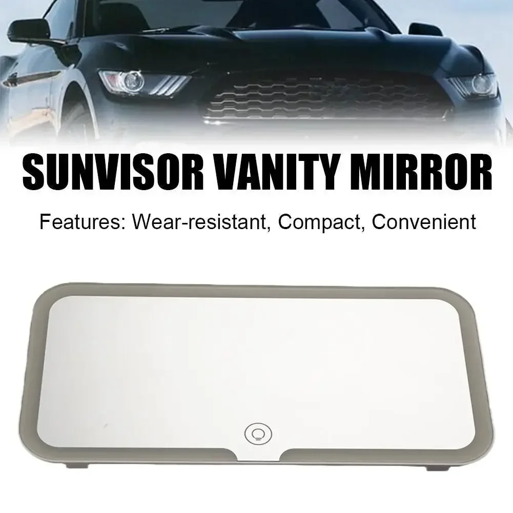 Car Sun Visor Vanity HD Mirror With LED Ultra Thin Three Gear Adjustment Car Interior Female Cosmetic Makeup Mirror For Women