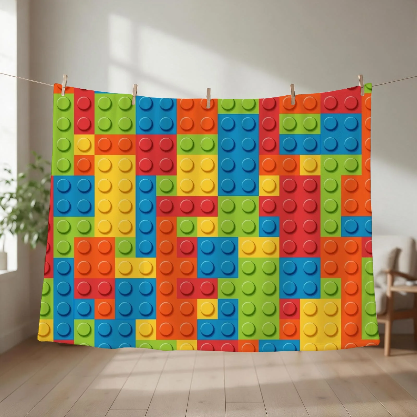 Bricks Throw Blanket Bed Fashionable Flannel Soft blankets ands Blankets