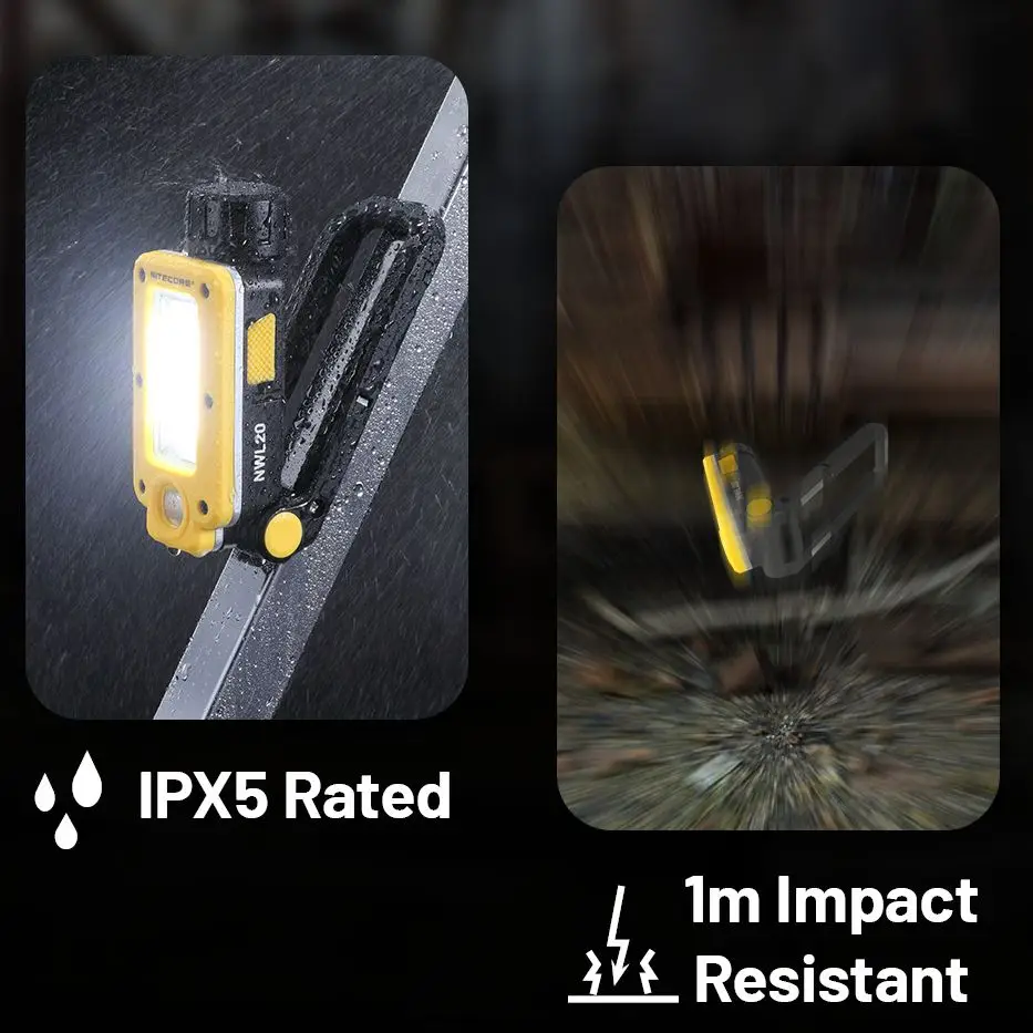 NITECORE NWL20 flashlight Multifunctional triple Output work light Headlamp Headlight Floodlight Spotlight