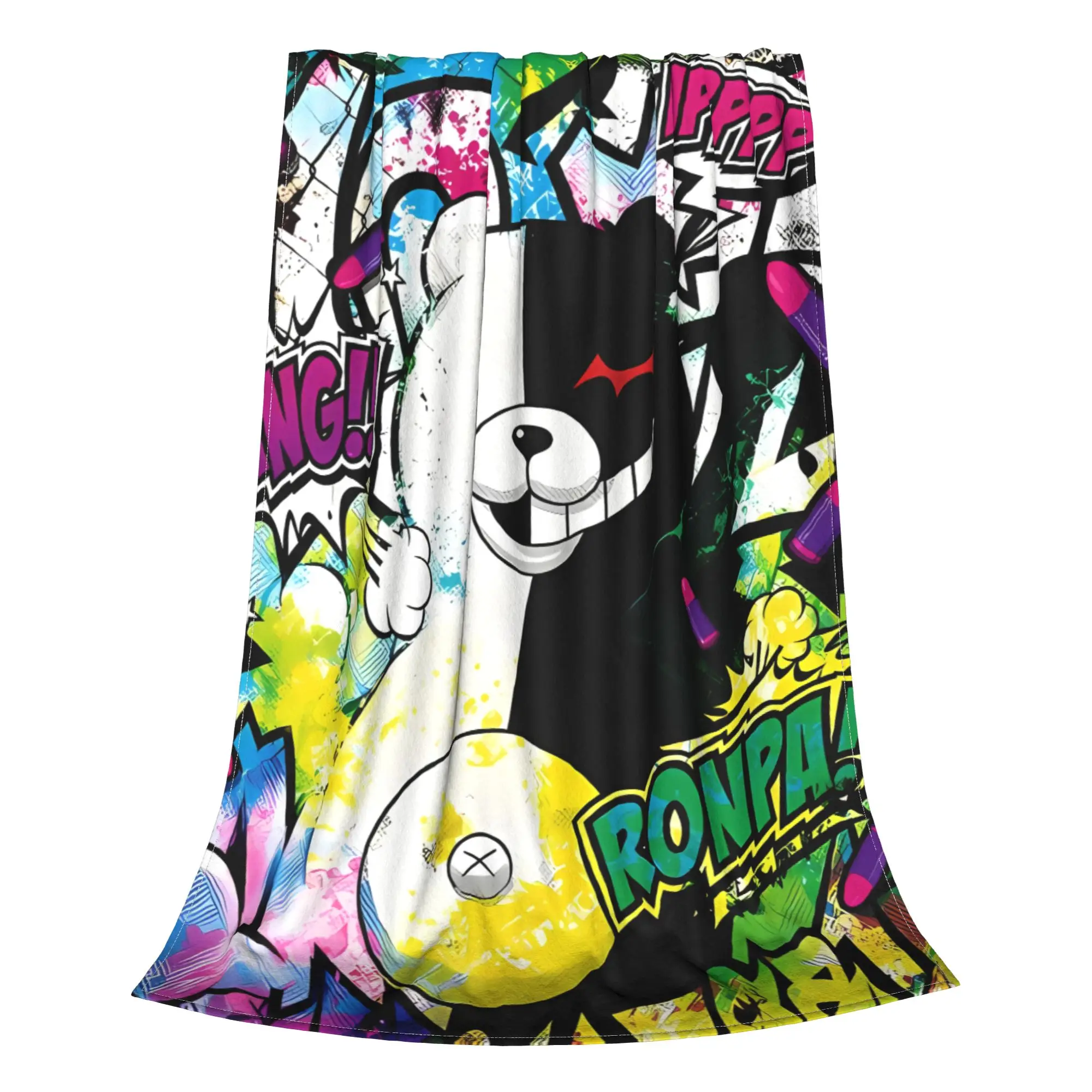 1PC Cartoon Danganronpa Home Room Decorations Winter Blankets For Adults Bedding Home Interior Sofa Knee
