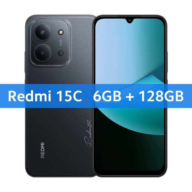 Xiaomi Redmi 15C Global Version Smartphone 50MP main camera 120Hz 6.9" Dot Drop display 33W charging MediaTek Helio G81-Ultra