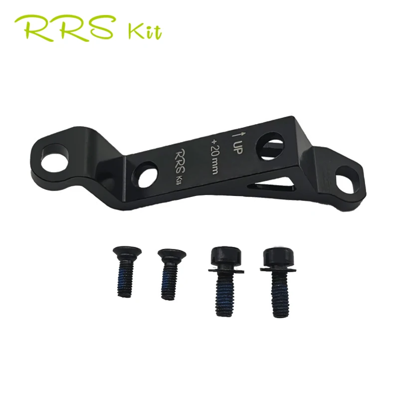 Rrskit Post Mount To Flat Mount Brake Adapter Bicycle Brake Adapter +20mm Aluminum Alloy Mtb 140/160/180mm Bmx Bike Accessories