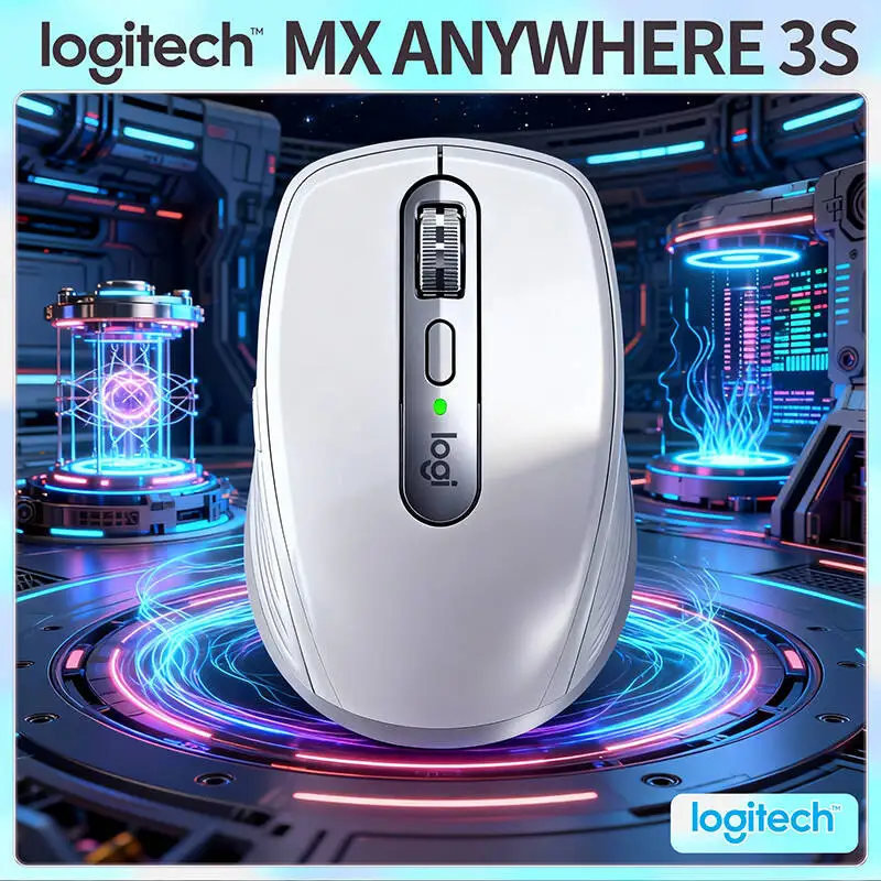 

Компактная мышь Logitech MX Anywhere 3S, эргономичный дизайн, перезаряжаемая, с быстрым прокруткой для портативных ПК Mac