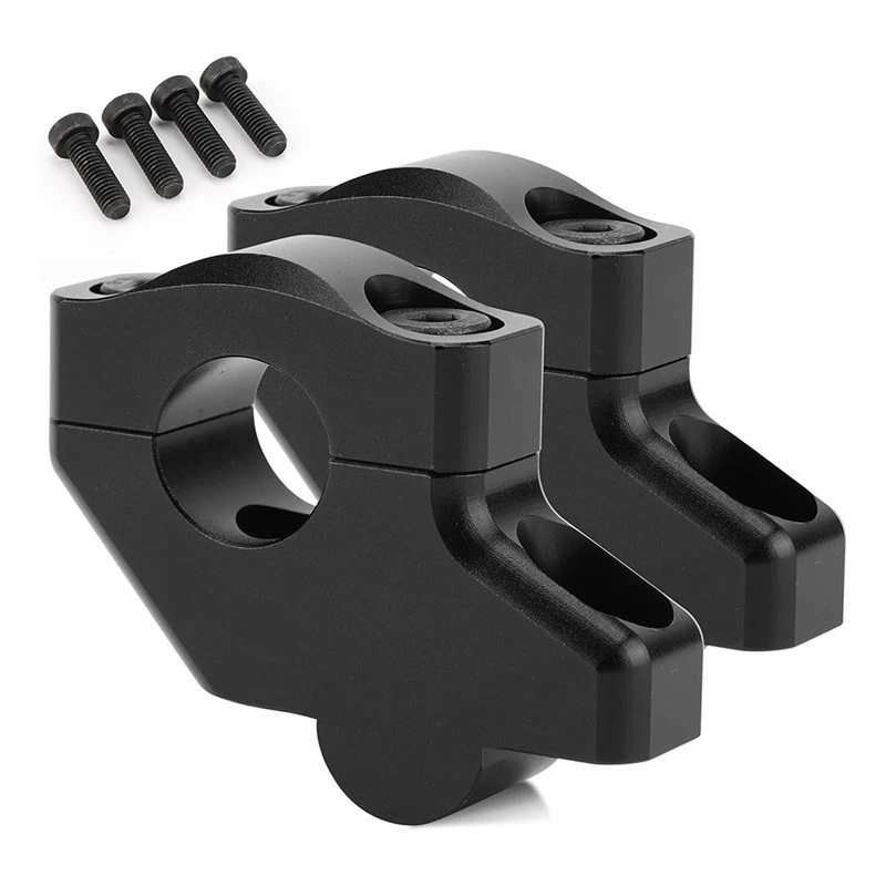 Hot Selling-Black Handlebar Risers With Clamps 7/8