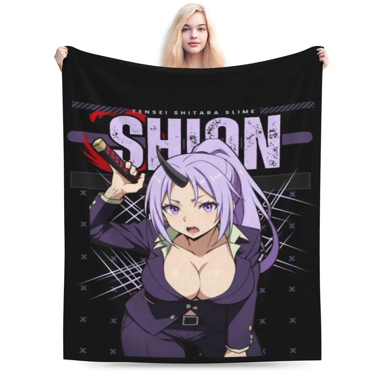 Tensei Shitara Slime Shion Anime Arth Manga Anime An Ultra-Soft Micro Fleece Blanket