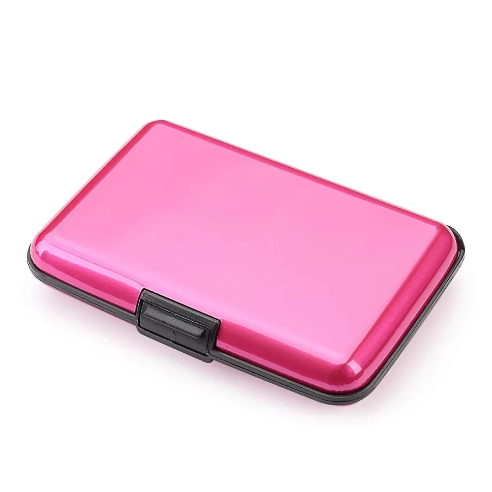 

Durable Anti-Theft Credit Card Holder Aluminum 6 Card Slot Anti-RFID Card Bag ID Card Case Travel Protection