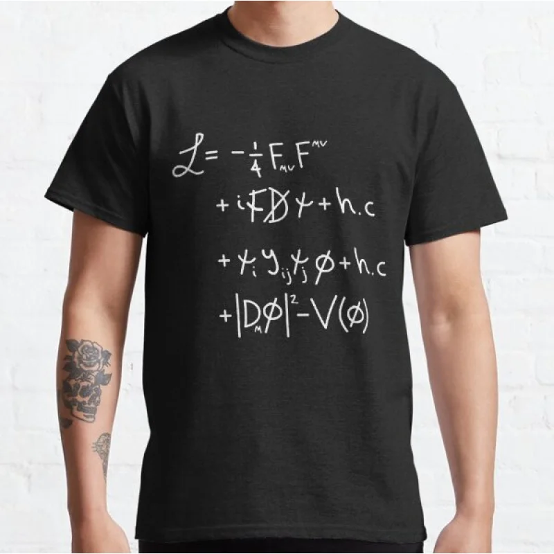 

Universe Lagrangian W Gitf t shirt for men Quantum mechanics Graphic clothes All size Tops S-6XL 100% cotton printed