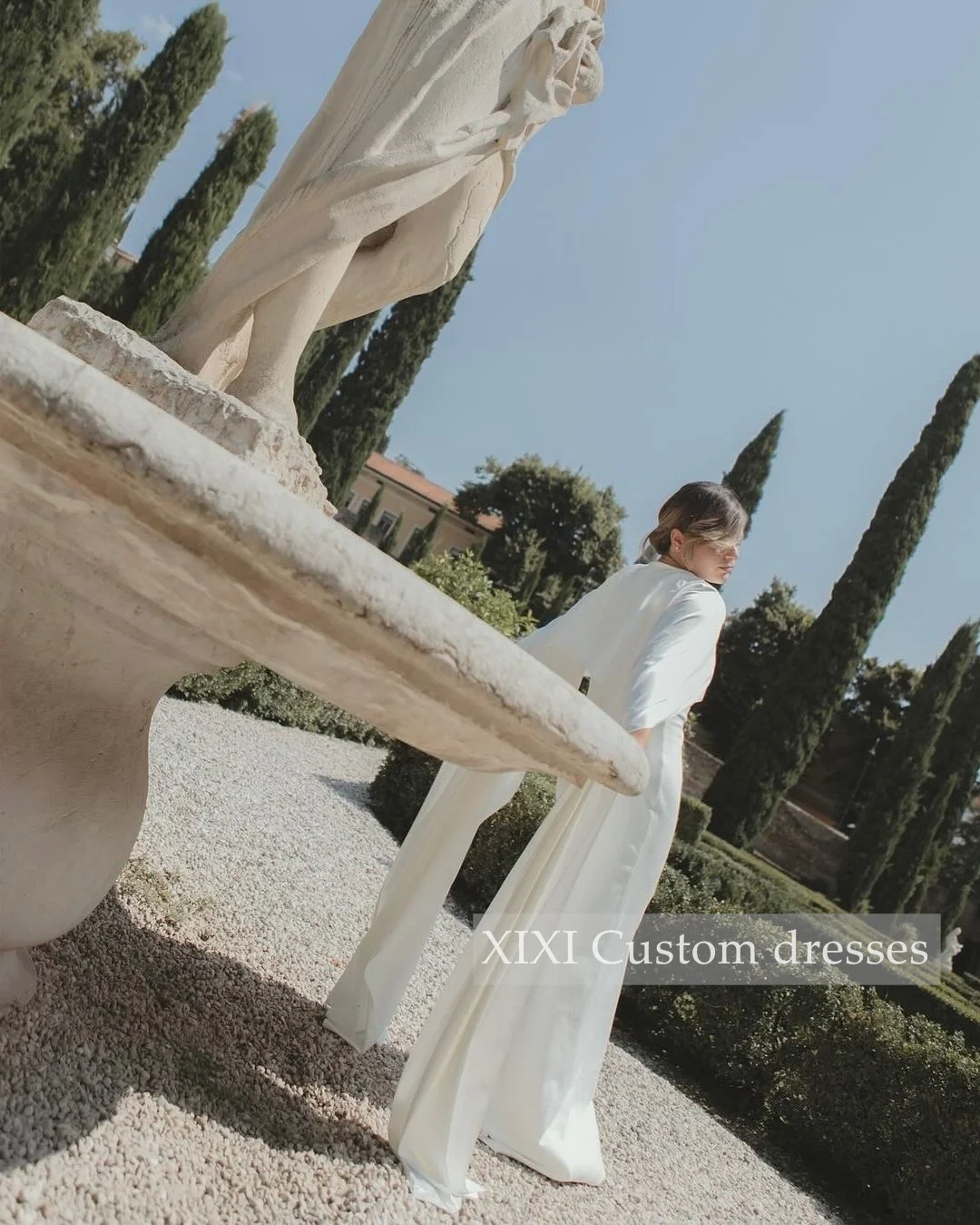 

Женское вечернее платье XIXI فسسcolumn Column с глубоким вырезом, длиной до пола, на молнии, элегантное строгое платье для женщин 2024, торжественное платье