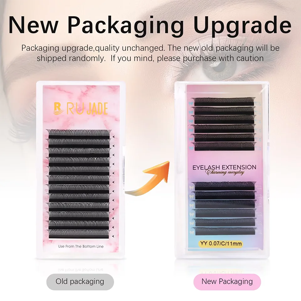 ขนตาปลอม YY รูปทรง W สีน้ำตาลเข้ม แบบธรรมชาติ นุ่ม ติดง่าย แบบพัดสำเร็จรูป ปลายเดี่ยว 2D Y ขนตาปลอมแบบเส้นต่อเส้น 3D 4D 5D ขนตา W