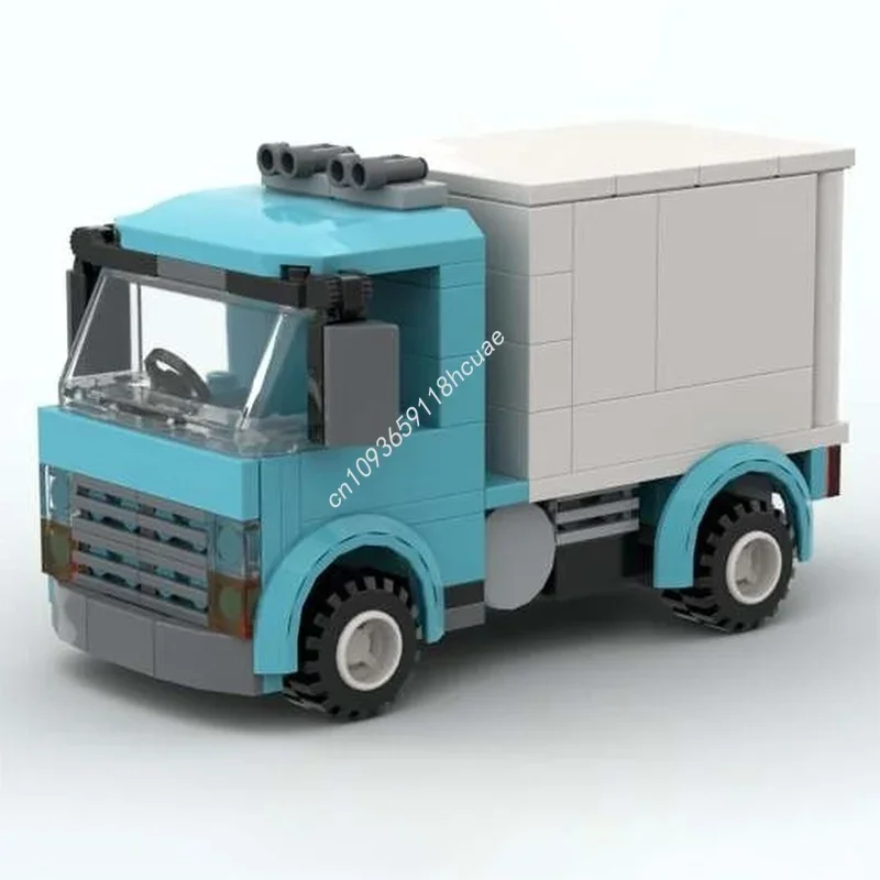 109 قطعة MOC صندوق شاحنة المدينة نموذج اللبنات العمارة اللعب تجميع DIY بها بنفسك هدية الكريسماس التعليم الطوب الاطفال عيد ميلاد