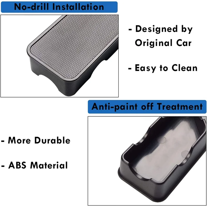 

QB-Stake Pocket Covers, Bed Rail Stake Pocket Caps For GMC Sierra Silverado 2019 2020 2021 Accessories, Black