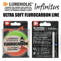 Lureholic Infinity Utra Soft 100% Fluorocarbon Fishing Line 100m 1.0#-10# uper strength fishing lines Strong wear resistance
