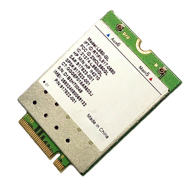 20X L850-GL LT4210 FDD-LTE TDD-LTE 4G بطاقة 4G وحدة SPS ، 917823-001 لأجهزة الكمبيوتر المحمول 430 440 450 G5
