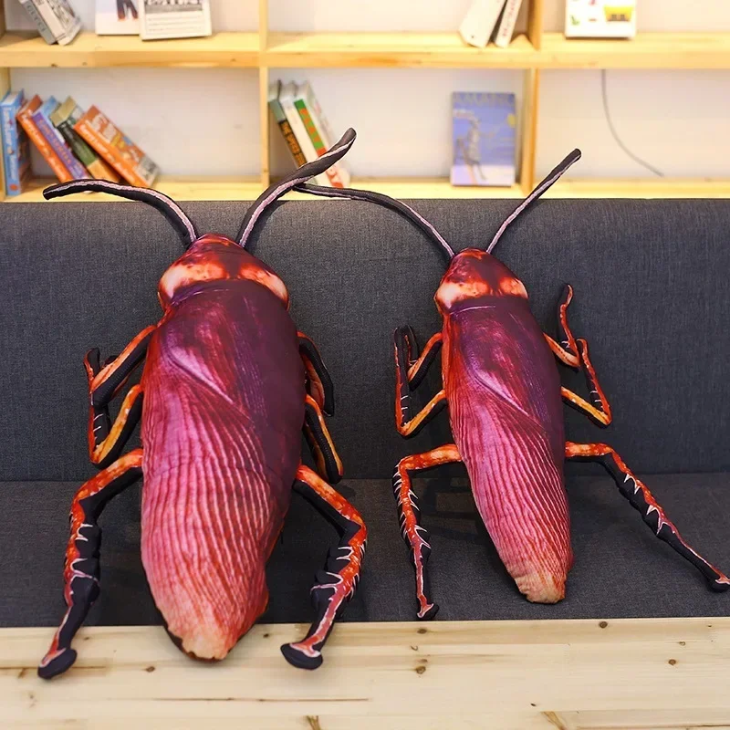 Large size 110cm Simulation cockroach stuffed plush toy model doll insect Hold pillow Prank toy home decoration kids gift