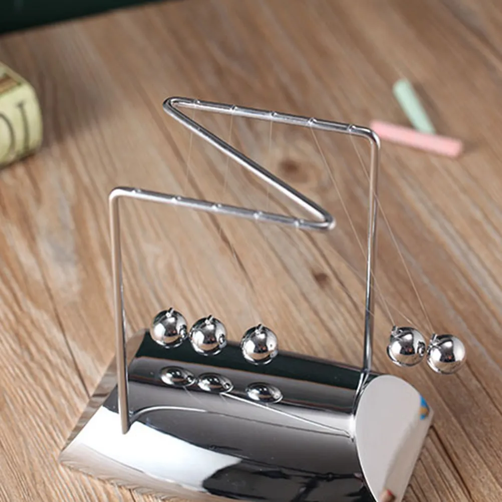 

1Pcs Electroplated Cradle Desktop Ornament 18x11x18.5cm Energy Balance Experiment Teaching Science Educational Gift
