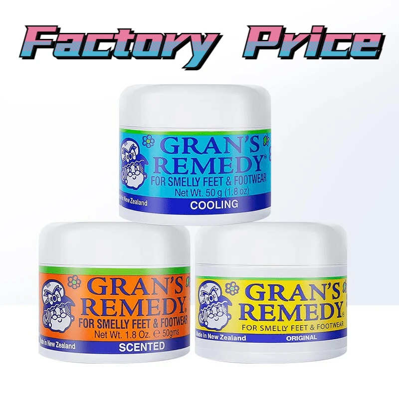 Grans Remedy-Poudre naturelle pour les pieds et les chaussures, 3 pièces/lot, éliminateur d'odeurs, anti-fret et anti-ddor, pour hommes, femmes et enfants, refroidissement original