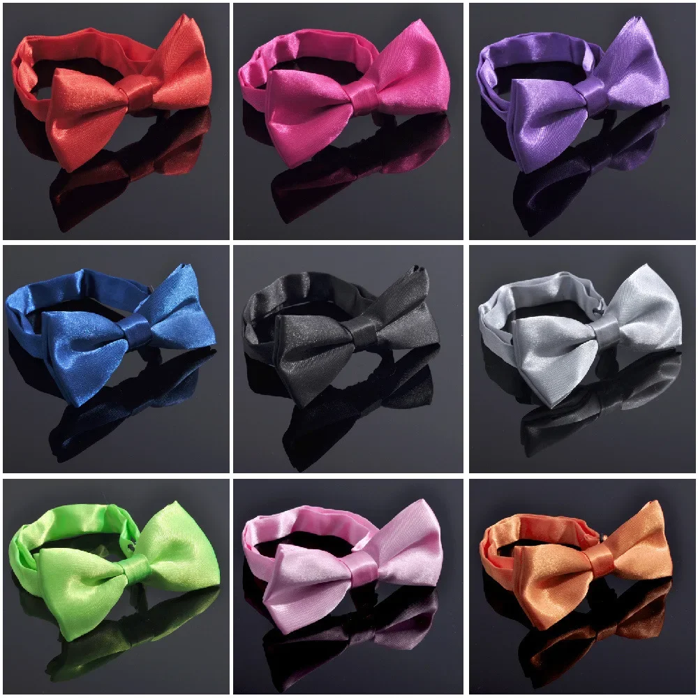 

Children's Bow tie Boy Flower Boy Gentleman's bow tie Solid color bow tie