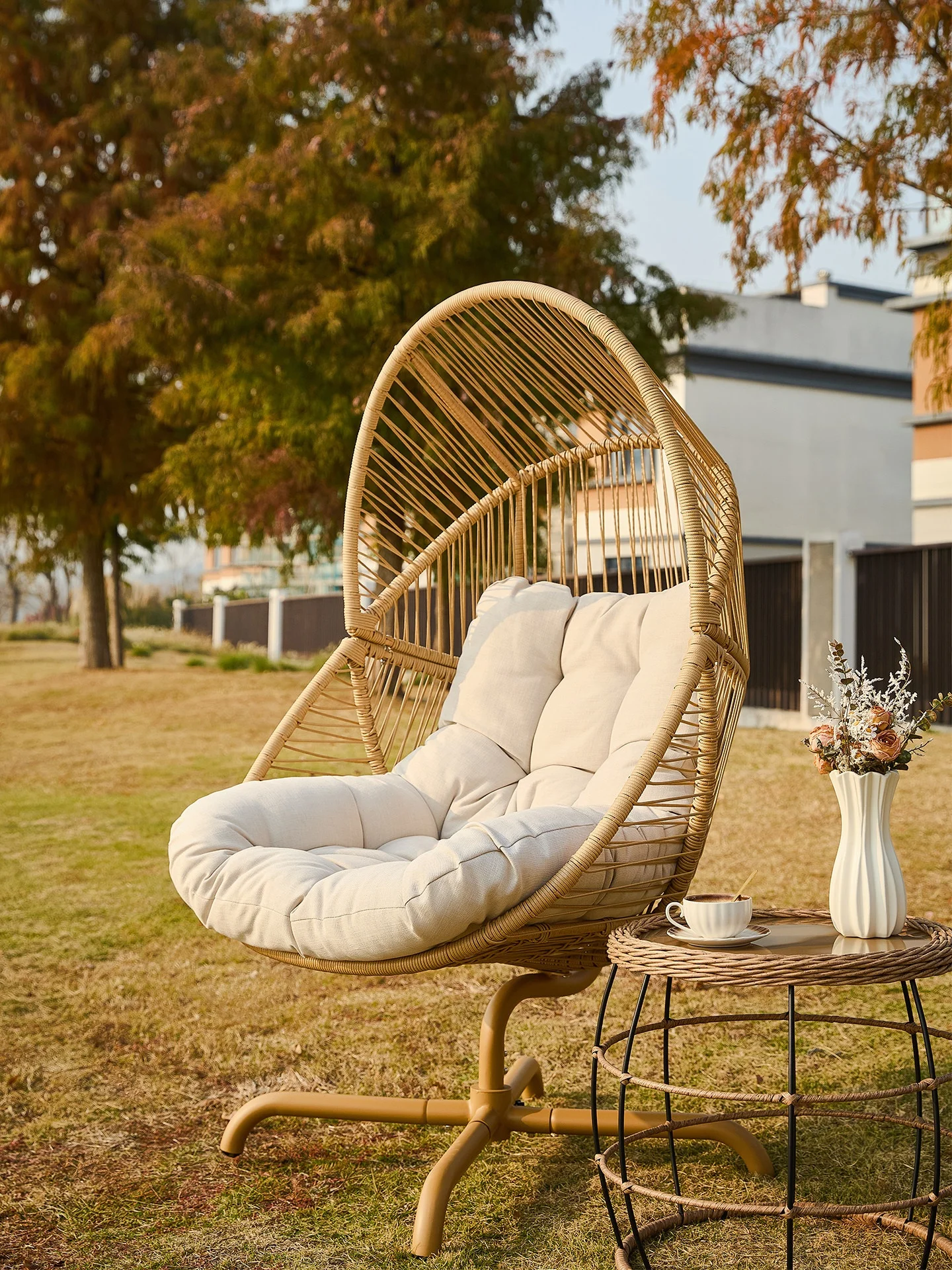 

%High Quality Outdoor Hanging Chair Cradle Rattan Lazy Home Swivel Balcony Bedroom Trendy Bird's Nest Rocking Living Room