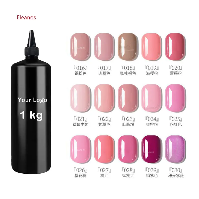 

Eleanuos UV Gel Polish 1kg Soak off LED Lamp Colorful Nail Pure Varnishes Top Base Matte Coat Manicure Lacquers DIY Salon Press