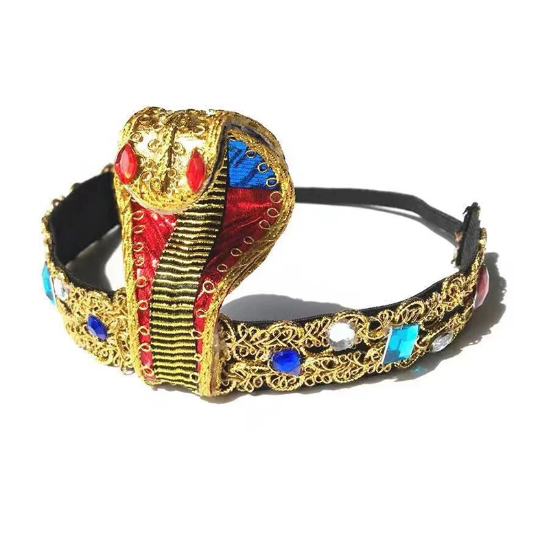 Schlange Förmigen Kopfschmuck Cleopatra Kopfschmuck Ägypten Königin Haar Zubehör Sexy Bauchtanz Stirnband Halloween Cosplay Partei Requisiten