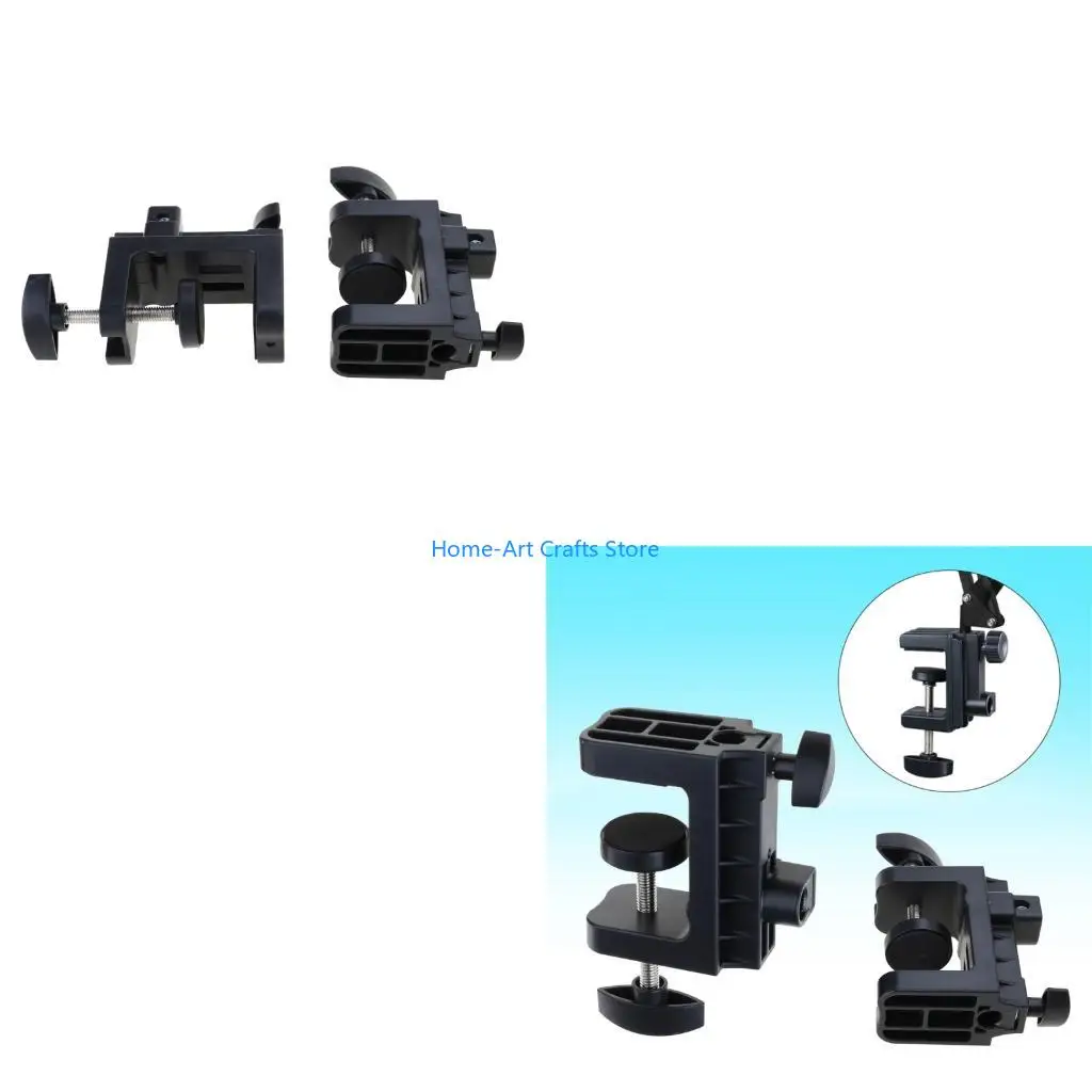 Y3NA Universal C-Clamp with 12mm Hole For Desktop Mount Holder LCD Monitors Desks Carts Worktables