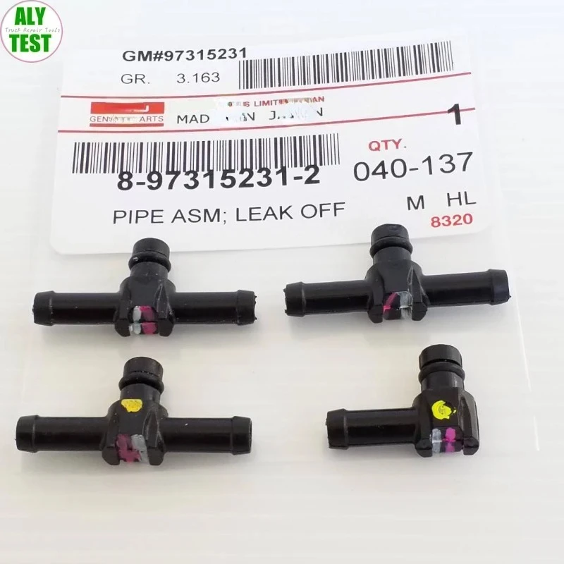 4PCS for Isuzu D-Mac Injector Connector  #8-97315231-2   Set Fuel Return Joint