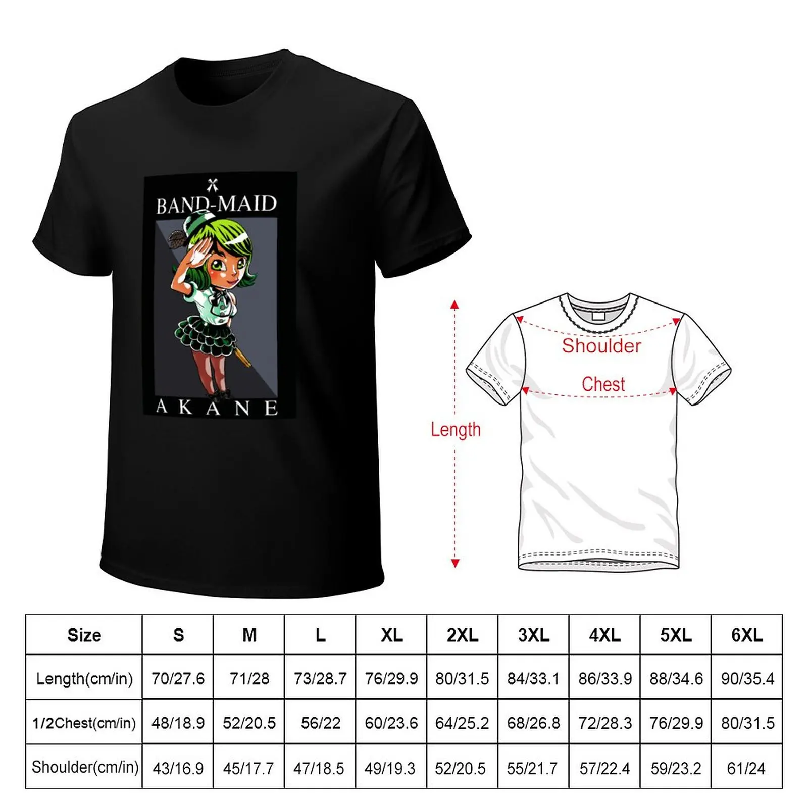 Gifts For Women Band Maid Drummer (Akane) T-Shirt vintage clothes tees vintage clothes for men