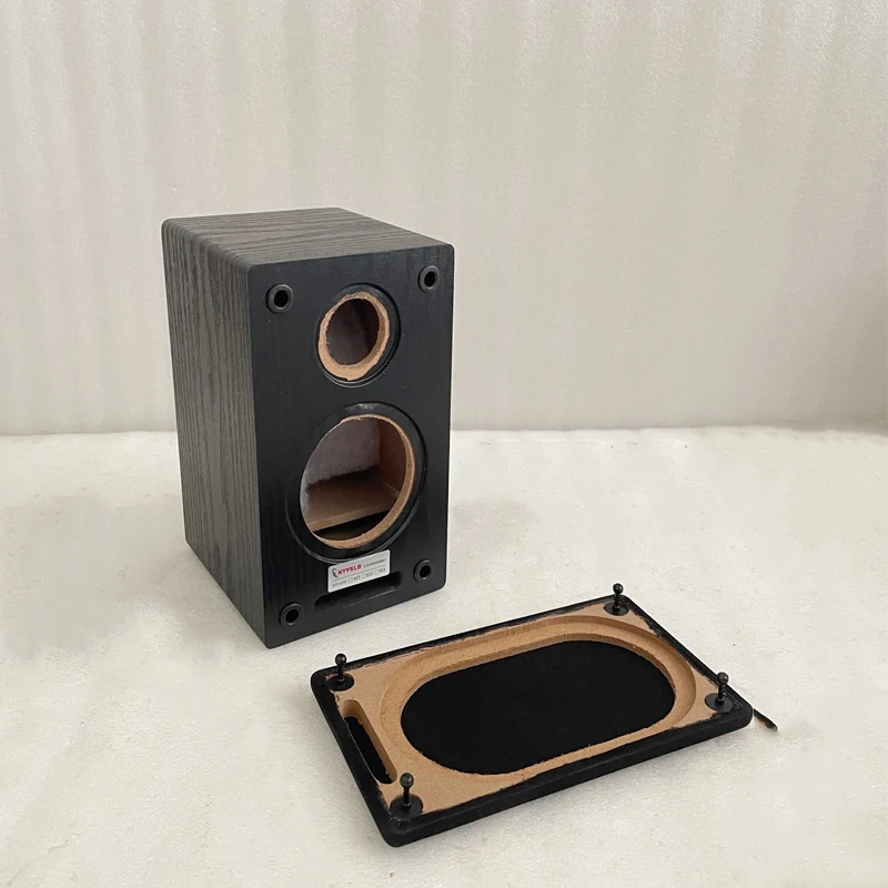 Kyyslb 3 Polegada alto-falante bidirecional caixa vazia escudo diy amplificador caixa de alto-falante de madeira áudio em casa alta fidelidade alto-falante de madeira chassis casa