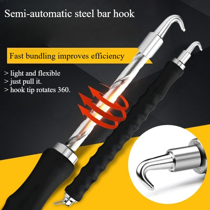 Semi-automatic Steel Bar Hook Straight-pulling Stainless Steel Site Rapid Binding Wire Bundle Iron Wire Device
